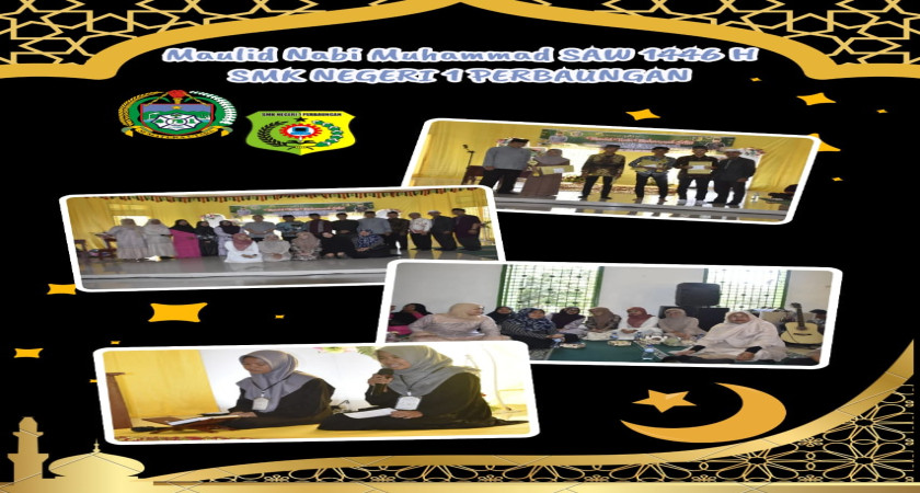 Memperingati maulid nabi Muhammad SAW 1446 H | SMK NEGERI 1 PERBAUNGAN